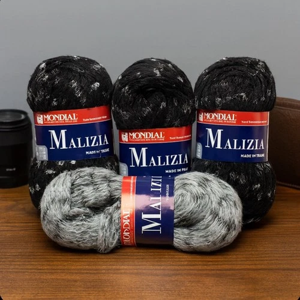 mondial-fiorito-baby-lt-black-merino-wool-polyamid-lot-of-4-made-in-italy