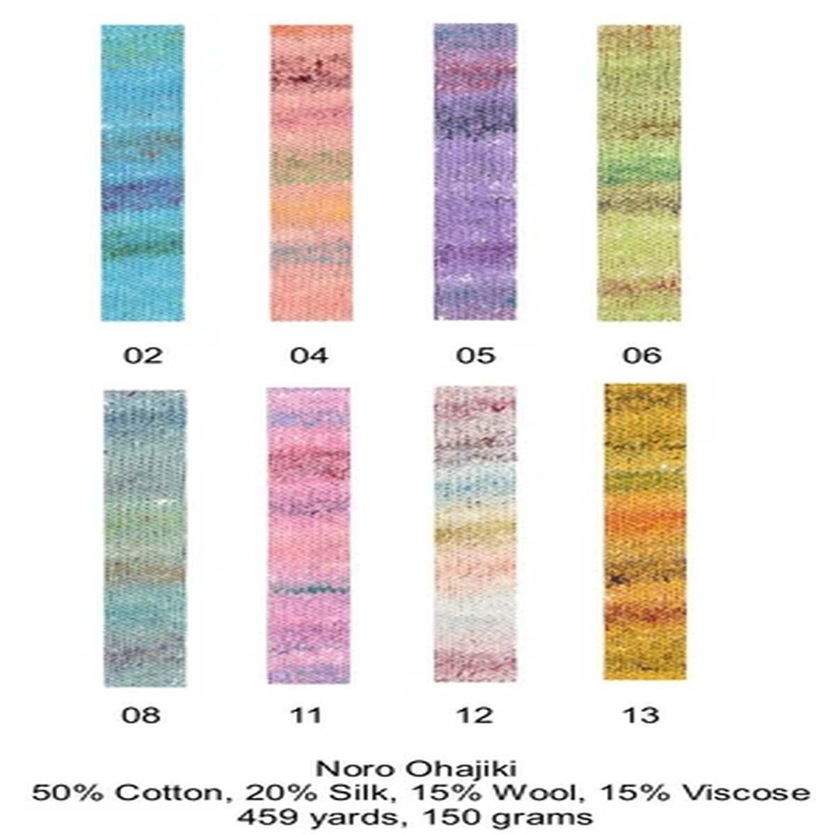 new-for-summer-2025-noro-ohajiki-yarn-all-8-colors