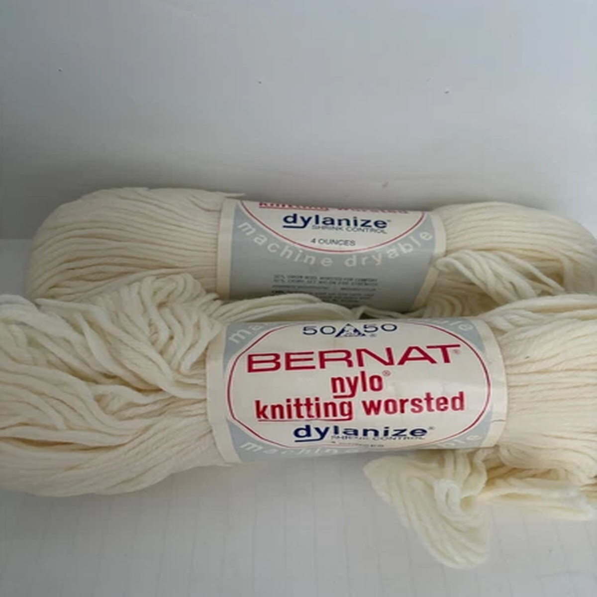 bernat-nylo-wool-nylon-yarn-dylanize-7-6-ounces-white-knitting-worsted-vintage
