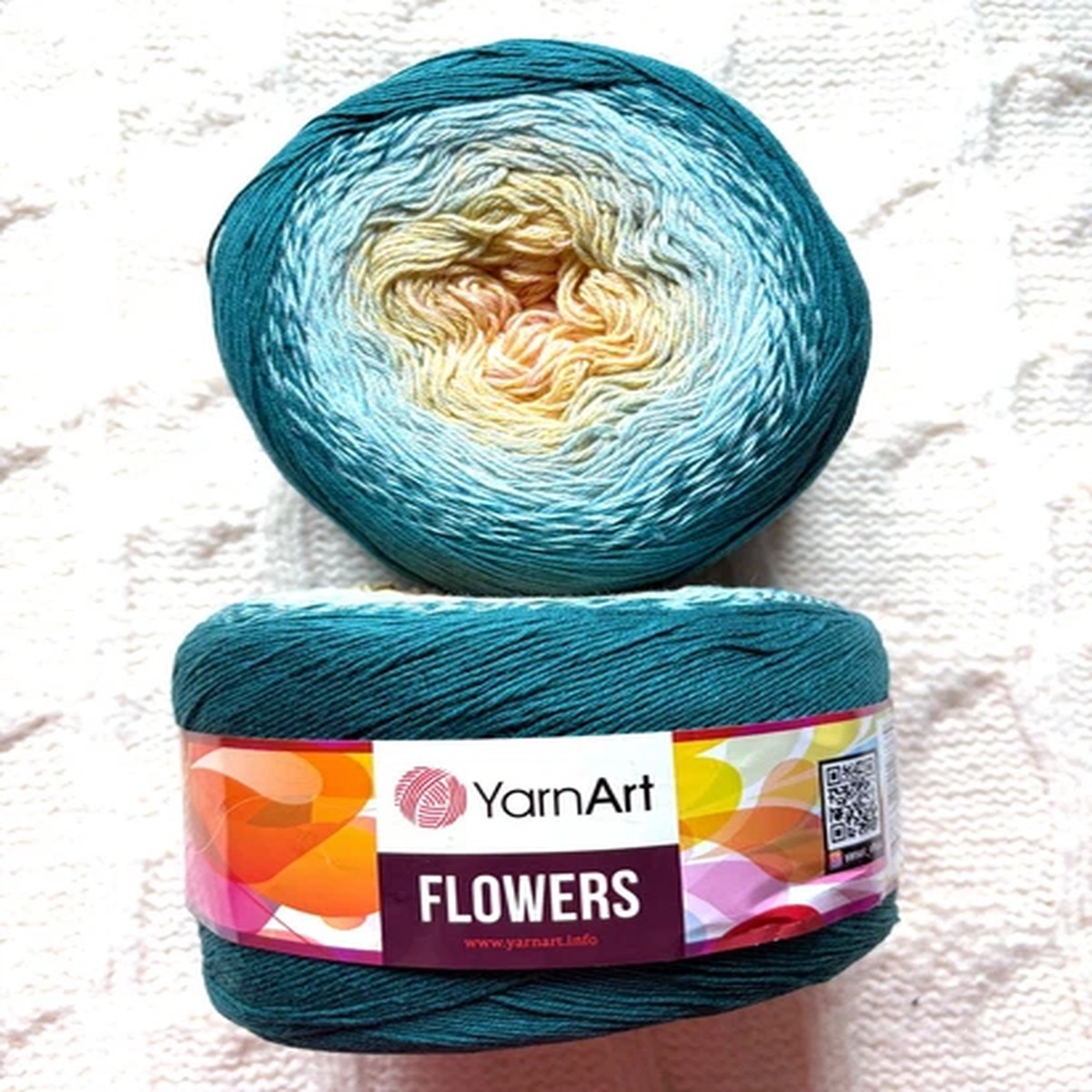 1-cake-x-250g-yarnart-flowers-yarn-cake-colour-270-cotton-blend