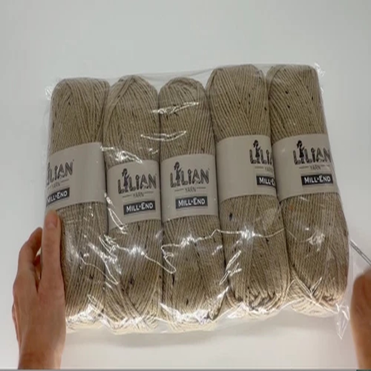 5-skein-lilian-millend-dk-tweed-yarn-500g-25-wool-blend-knitting-crochet-beige