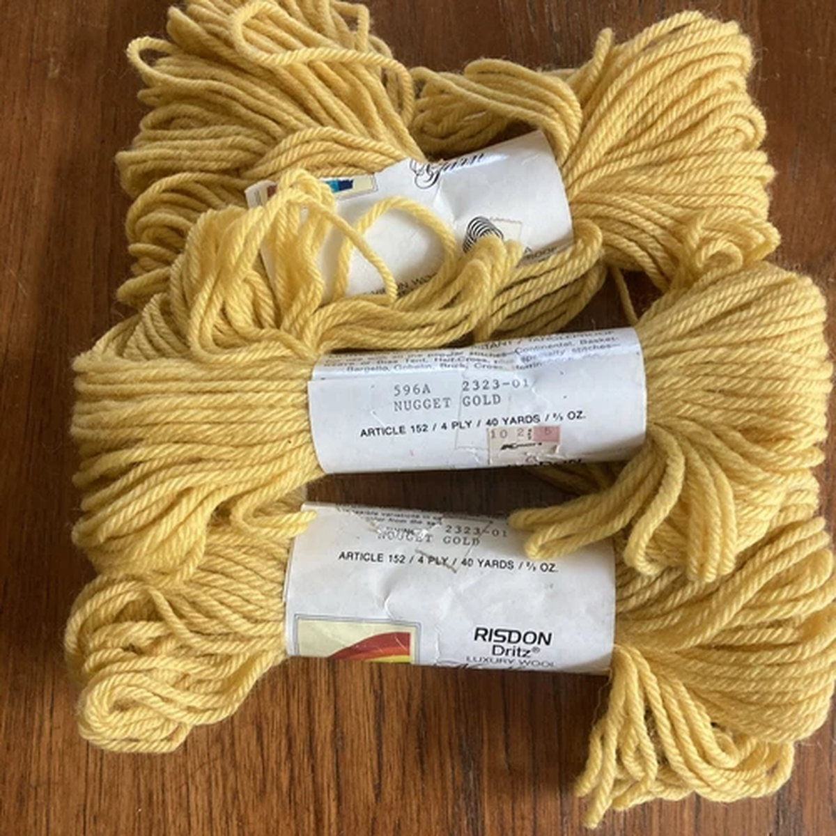 lot-of-3-nugget-gold-risdon-dritz-luxury-wool-needlepoint-yarn-40-yd-skein