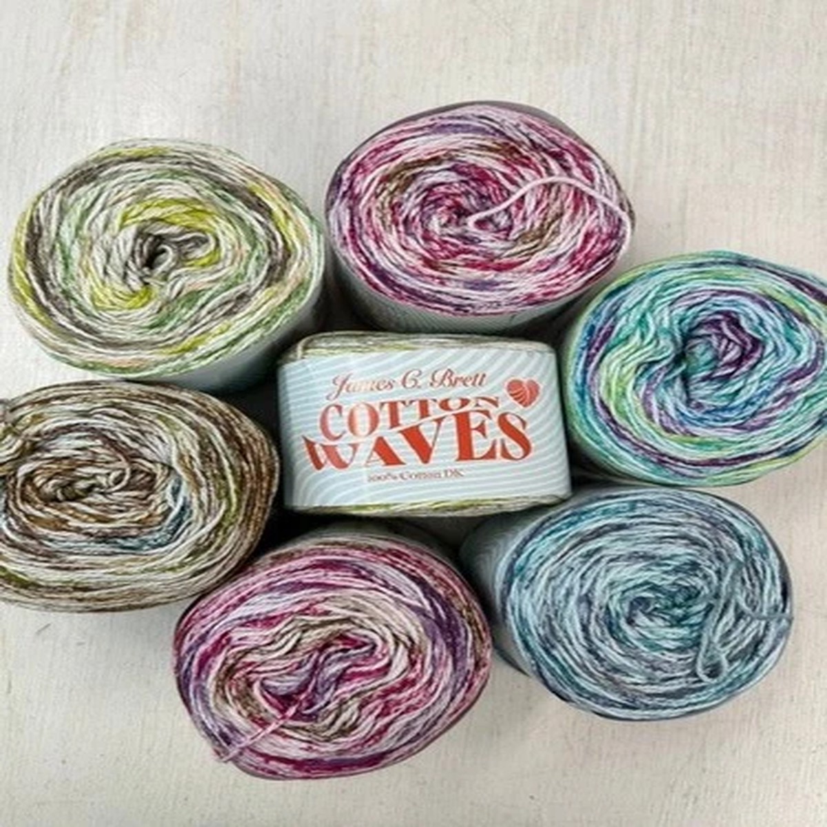 james-c-brett-cotton-waves-dk-wool-yarn-per-100g-ball-soft-cool-various-colours