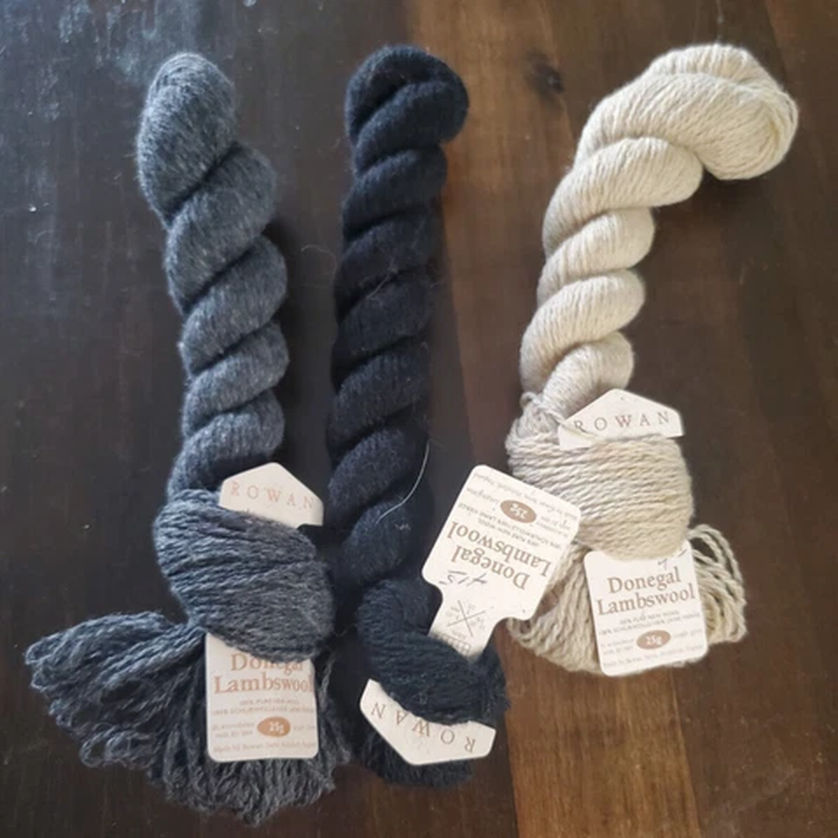lot-of-3-rowan-donegal-lambswool-yarn-grey-black-neutral-100-pure-wool-100-m-ea