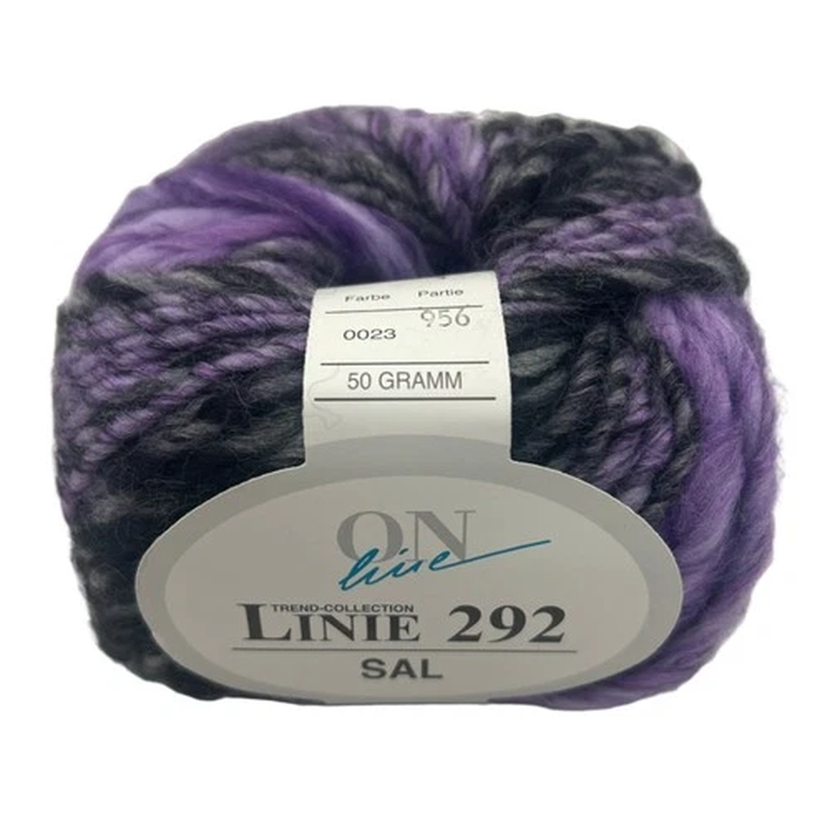 online-linie-292-sal-23-purples-black-striping-yarn-skein-wool-acrylic-new