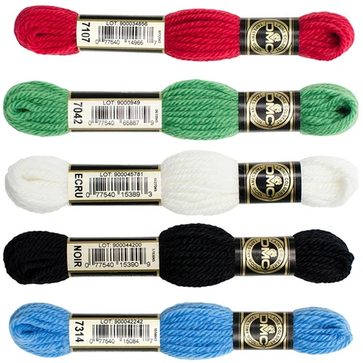 dmc-laine-colbert-tapestry-wool-yarn-needlepoint-8yd-7003-7398-black-white-ecru