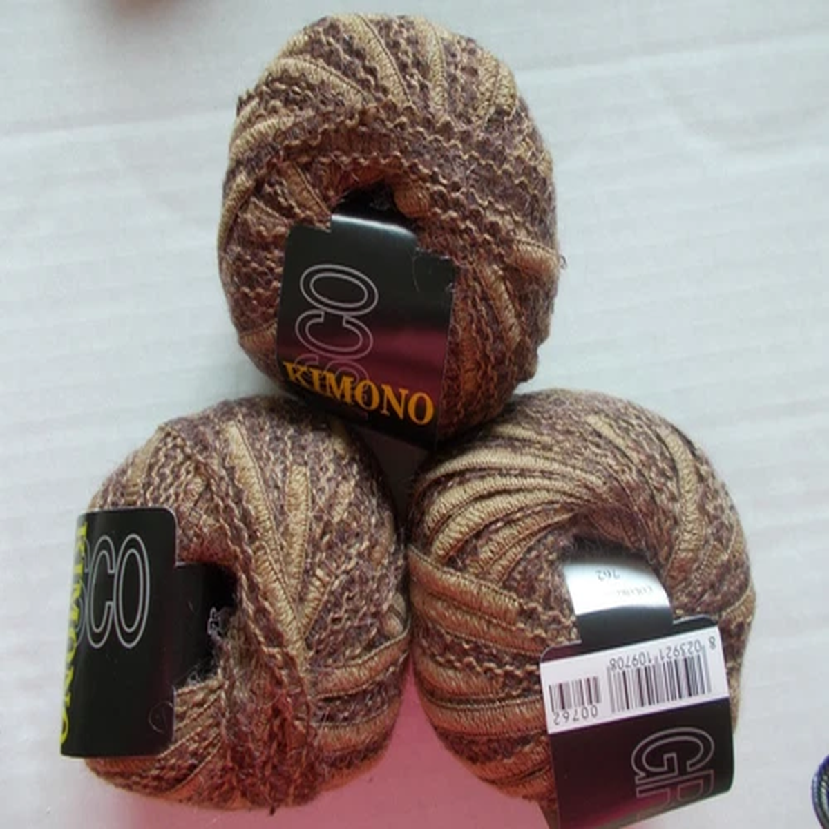 kimono-grignasco-wool-mohair-ribbon-yarn-kiyo-brown-lot-of-3-87-yds-ea