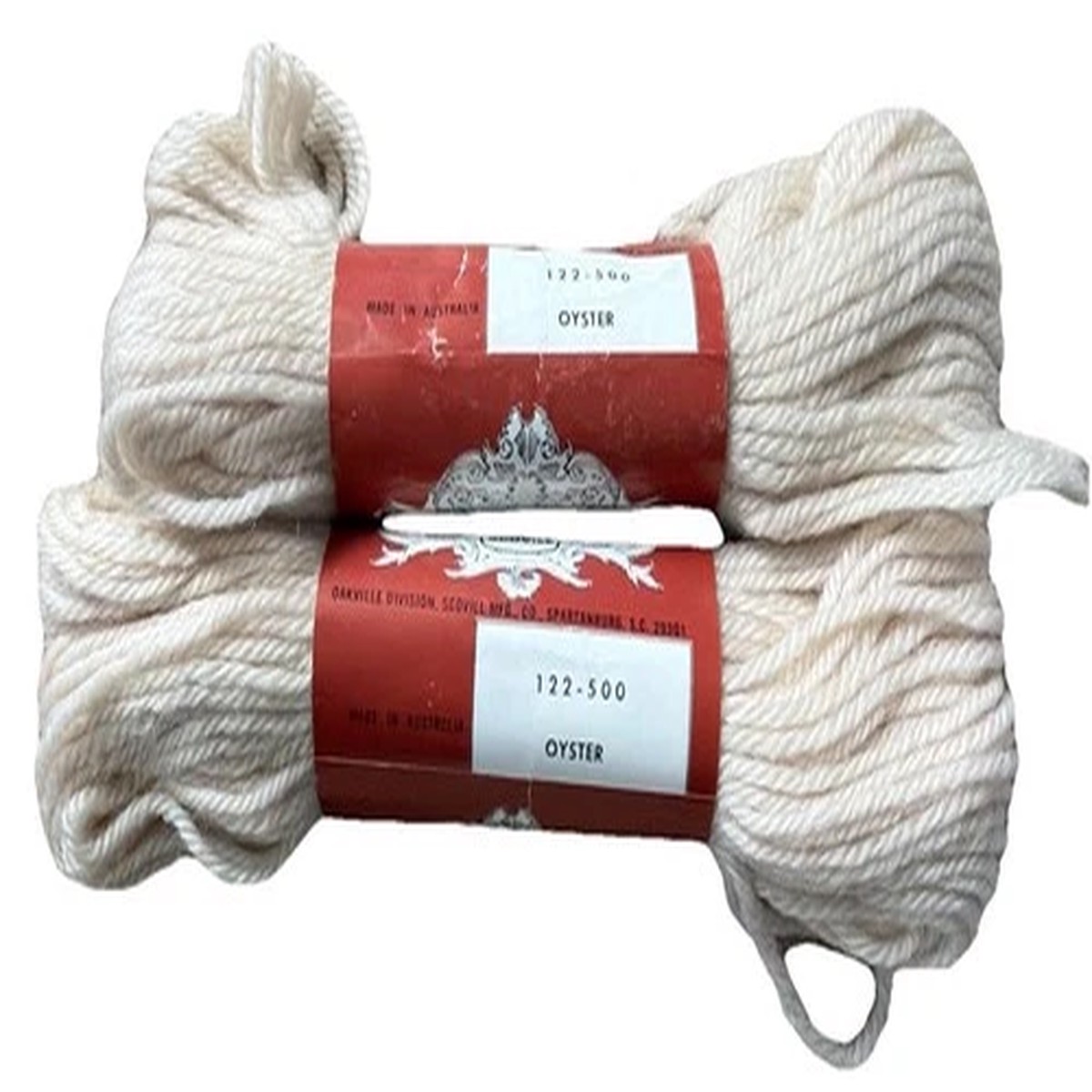oyster-beige-scovill-dritz-2-two-matched-skeins-122-500-nos-australia-40-yd-ea