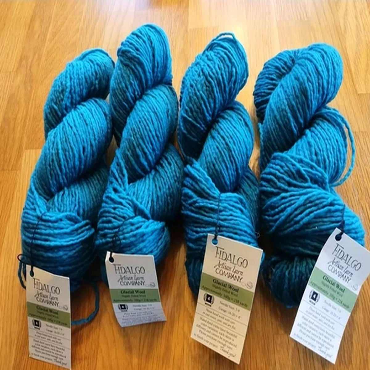4-fidalgo-artisan-yarn-glacial-wool-hand-dyed-skeins-teal-100g-218-yds-disc