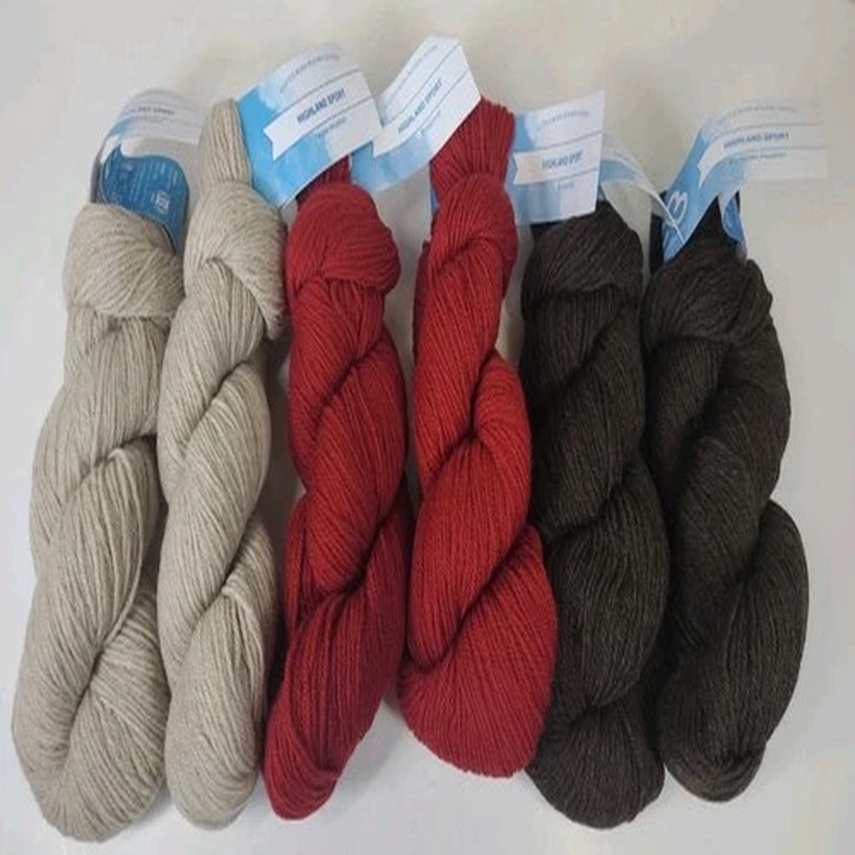 new-lot-of-6-cloudborn-fibers-highland-sport-yarn-200yd-50g-wool