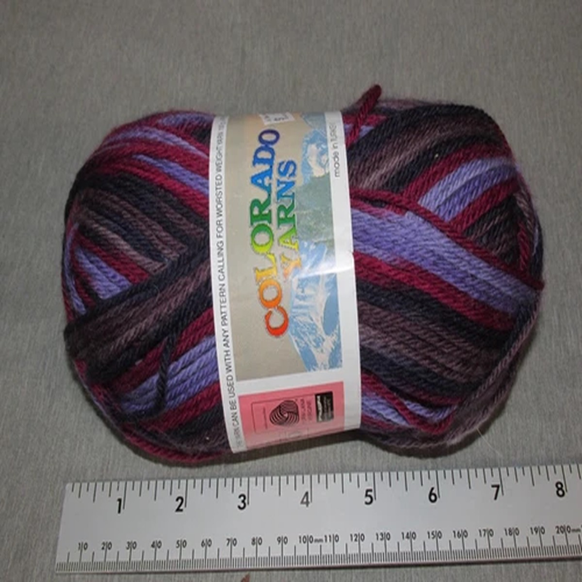 colorado-yarns-multi-color-purple-yarn-ball-100g-215yds-100-lana-vergine-wool