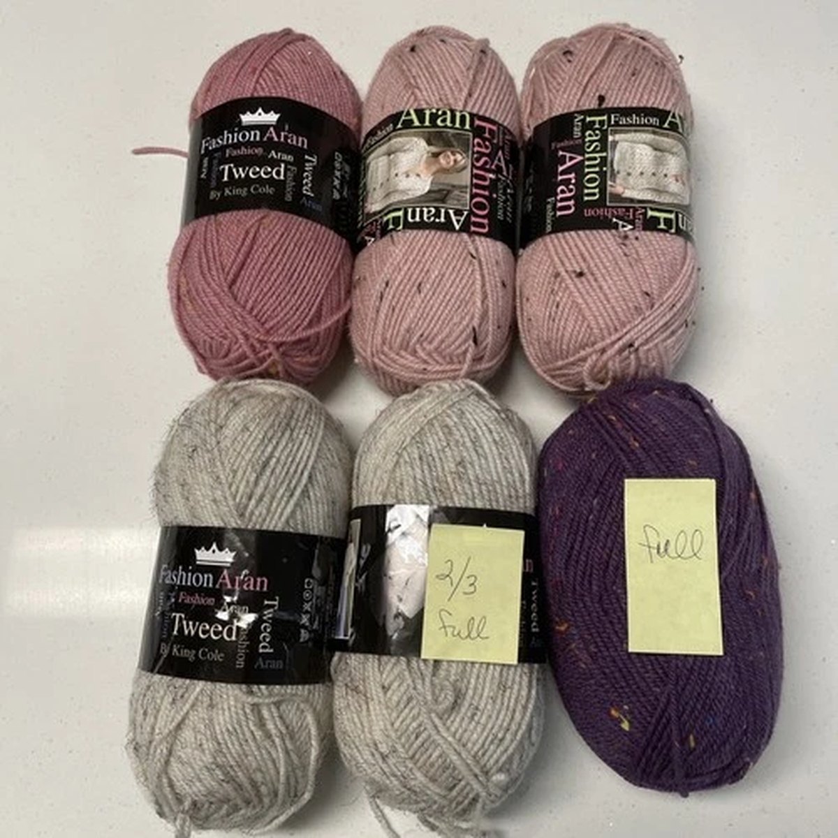 king-cole-fashion-aran-tweed-lot-of-6-see-all-photos