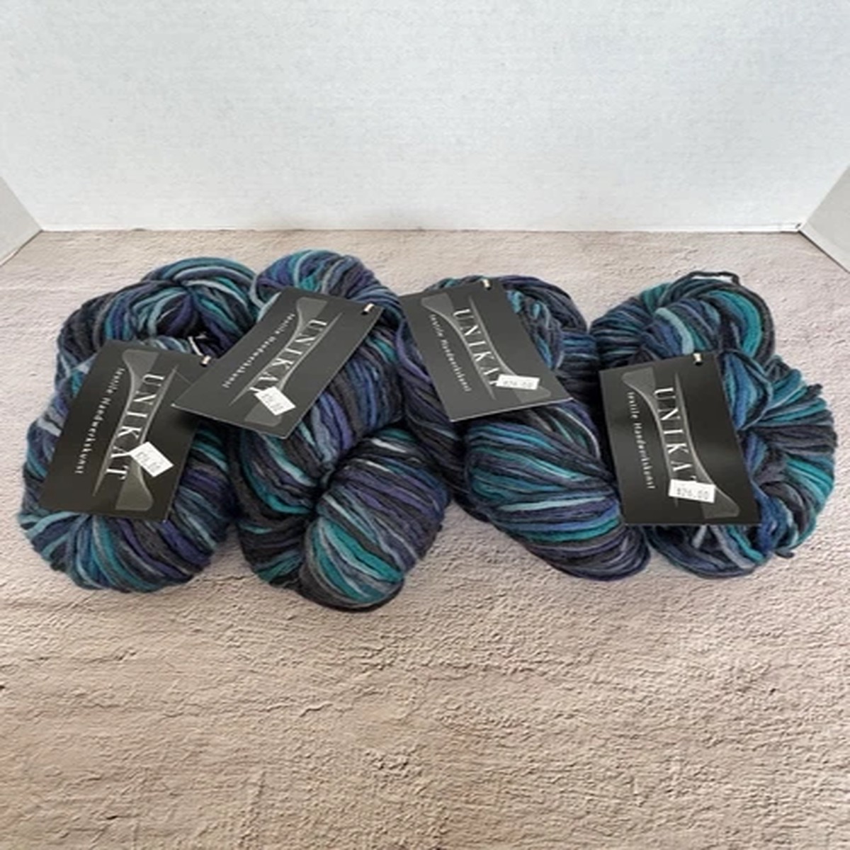 zitron-unikat-yarn-color-blues-100-merino-wool-100g-160m-lot-of-4
