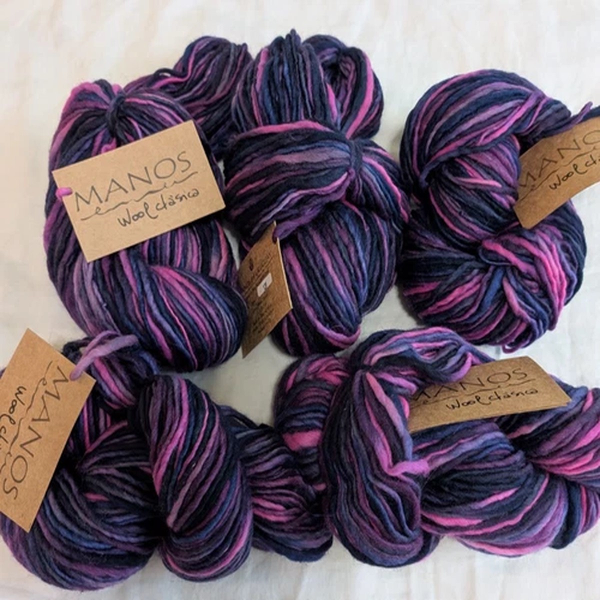 5-skeins-manos-de-uruguay-wool-clasica-knitting-yarn-wool-purple-pink-3-5-oz-ea