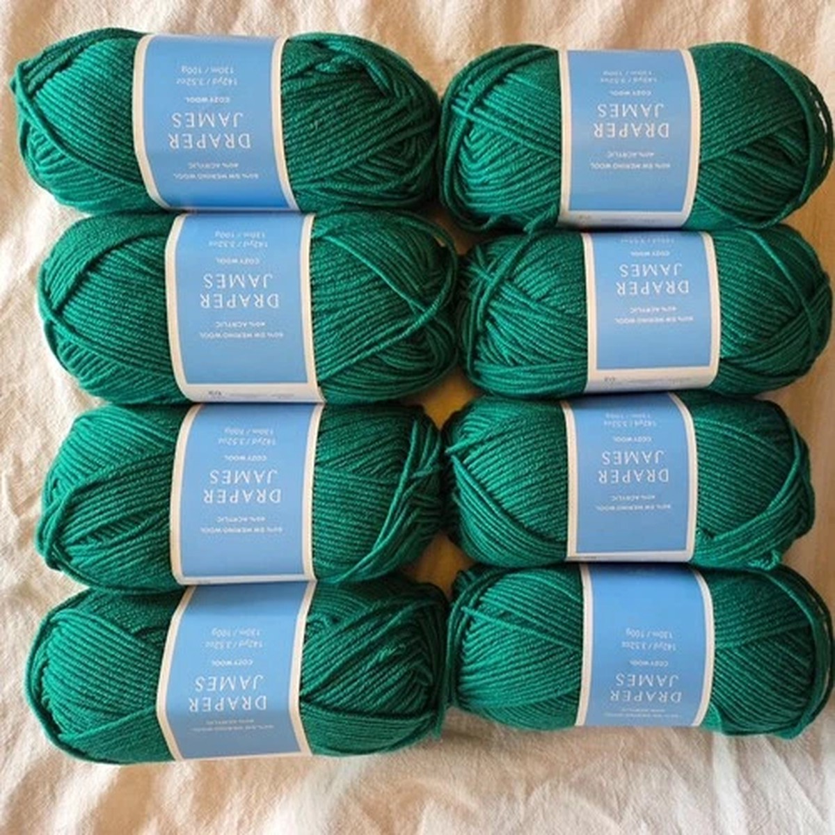 new-lot-of-8-draper-james-cozy-wool-yarn-ultramarine-dye-lot-02