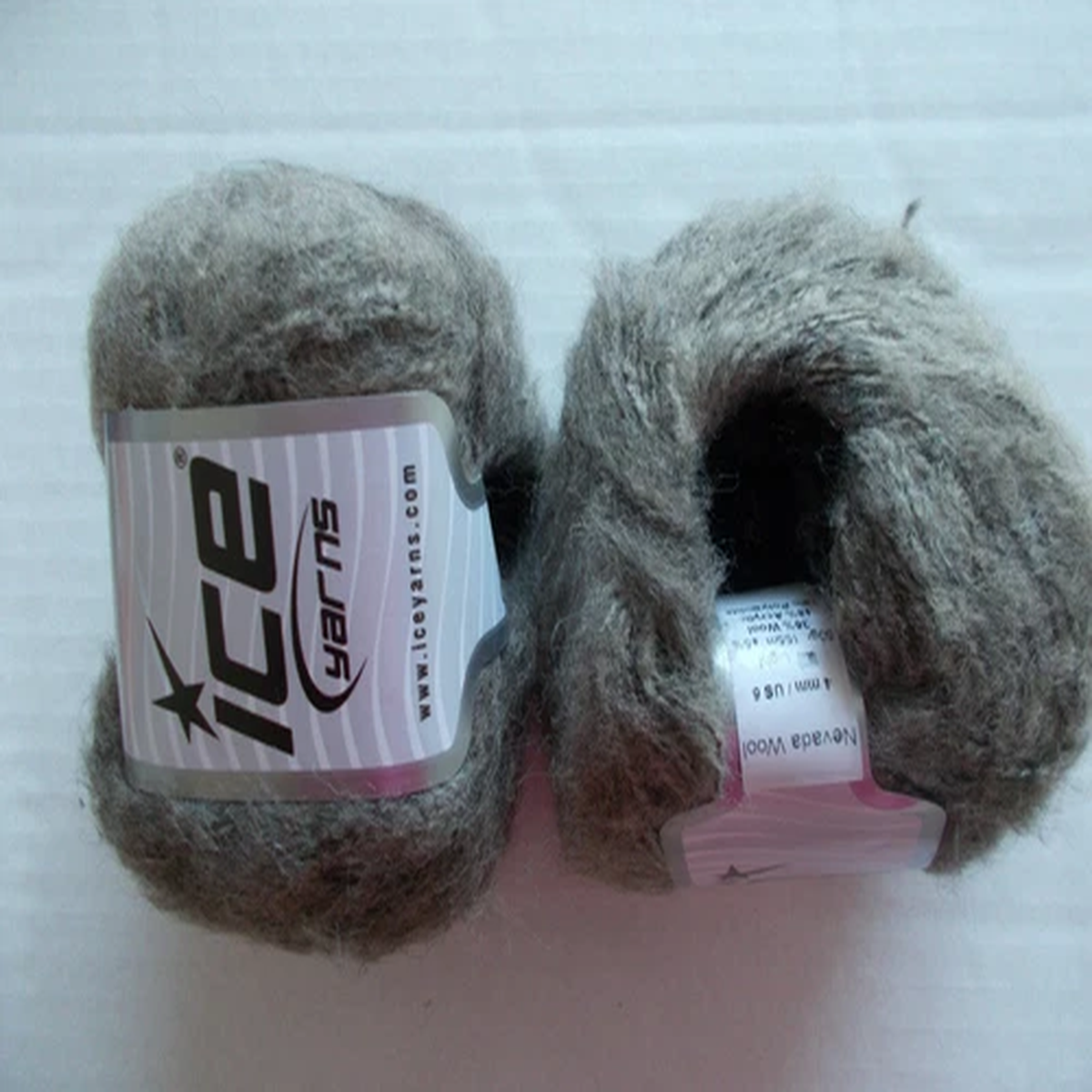 ice-yarns-nevada-wool-brushed-yarn-brown-shades-lot-of-2-170-yds-ea