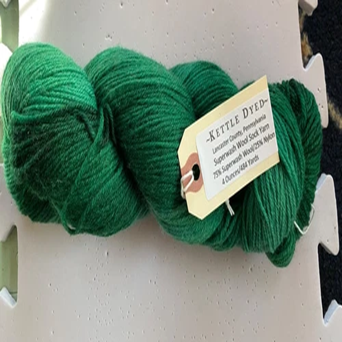 kettle-dyed-sock-yarn-emerald-lot-402-wool-nylon-from-lancaster-county-pa