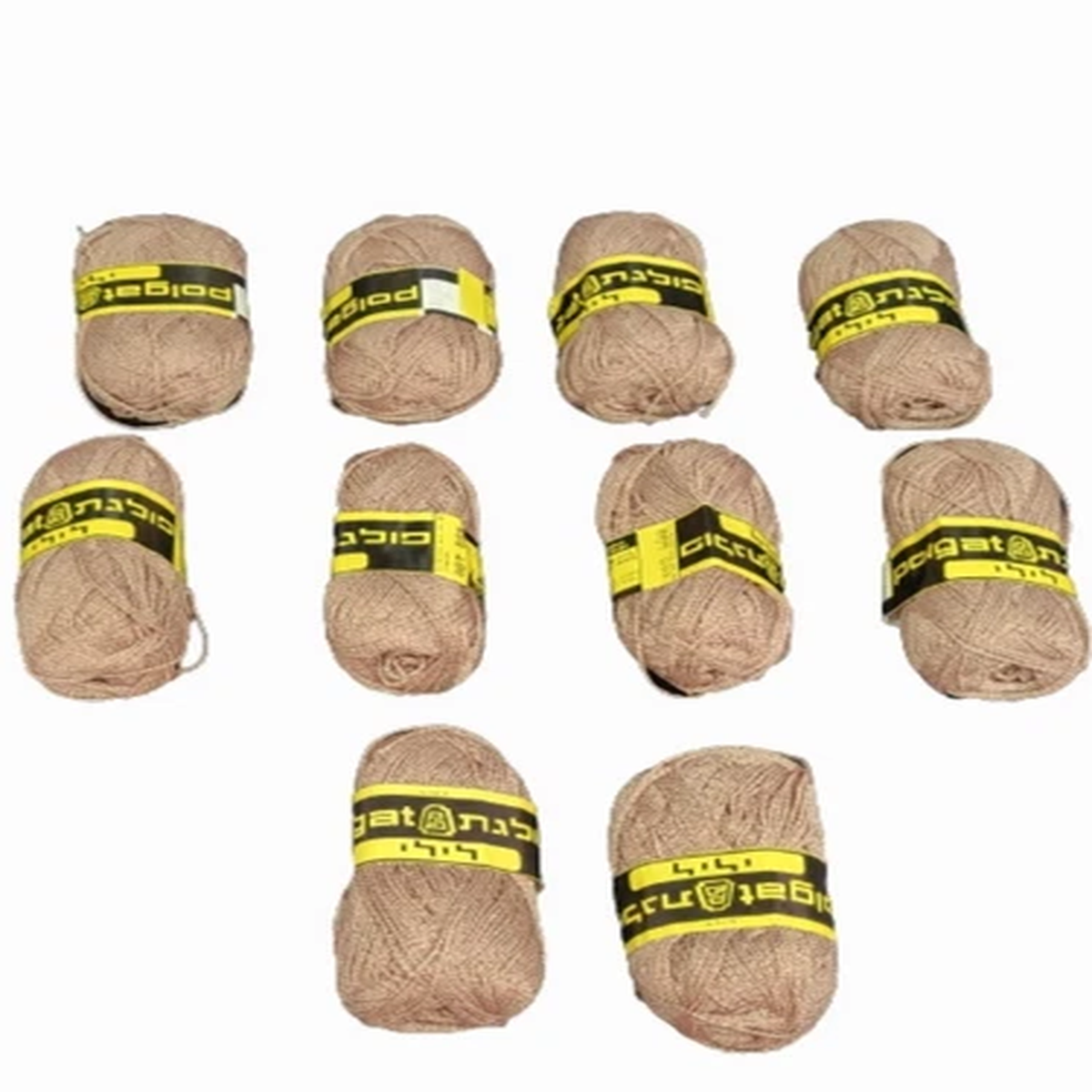 lot-of-10-skeins-polgat-yarn-acrylic-blend-made-in-israel-medium-beige-1-5oz-ea