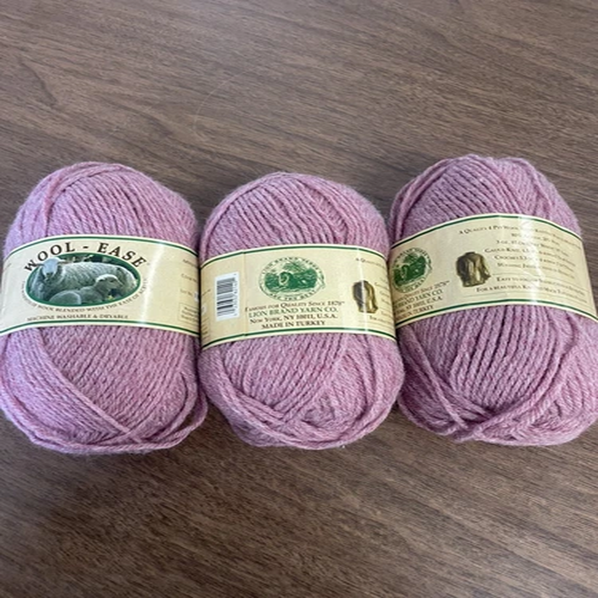 lion-brand-wool-ease-knitting-yarn-rose-heather-3-ounces-197-yards-each-lot-of-3
