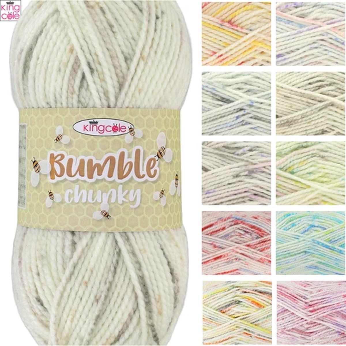king-cole-bumble-chunky-100g-knitting-wool-yarn-acrylic-crochet