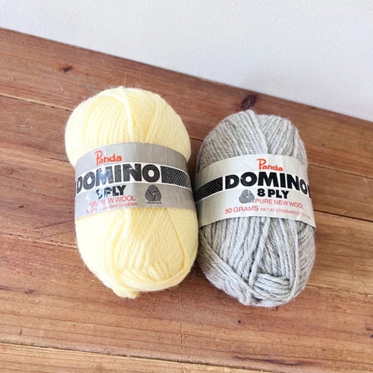 panda-domino-8-ply-yarn-50g-x-2-balls-pure-new-wool-knitting-yellow-grey
