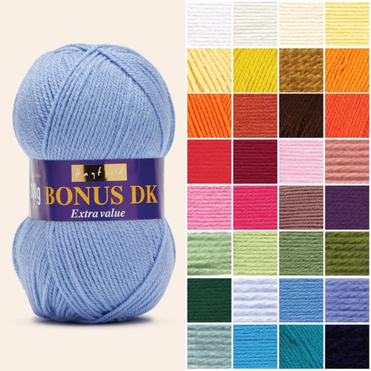 hayfield-bonus-dk-yarn-by-sirdar-100-acrylic-knitting-wool-many-colours