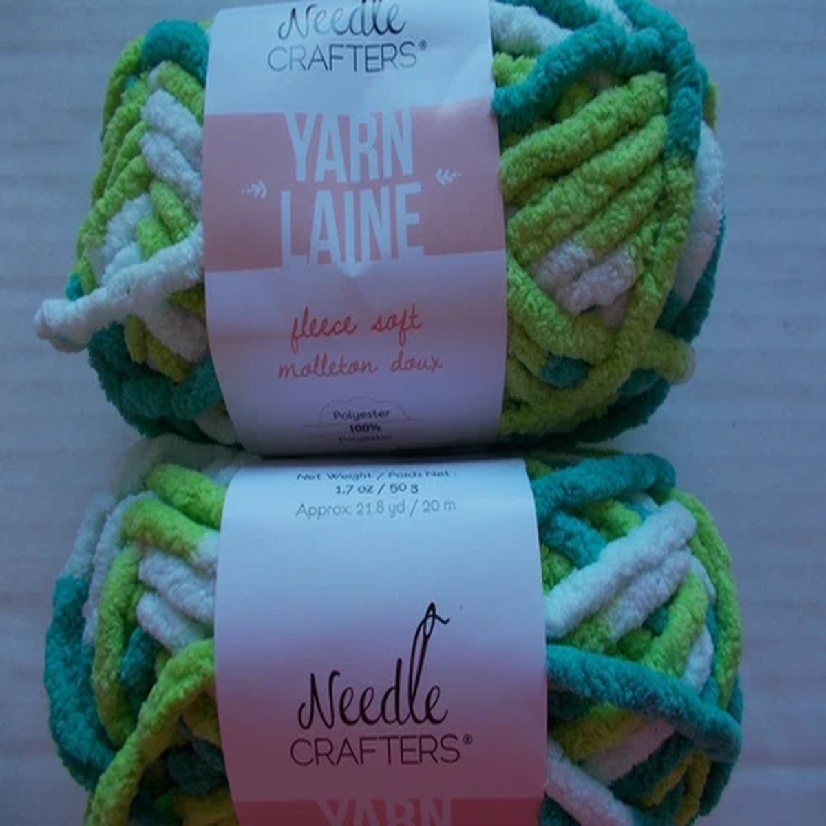 needle-crafters-fleece-soft-bulky-yarn-sea-mist-lot-of-2-22-yds-ea