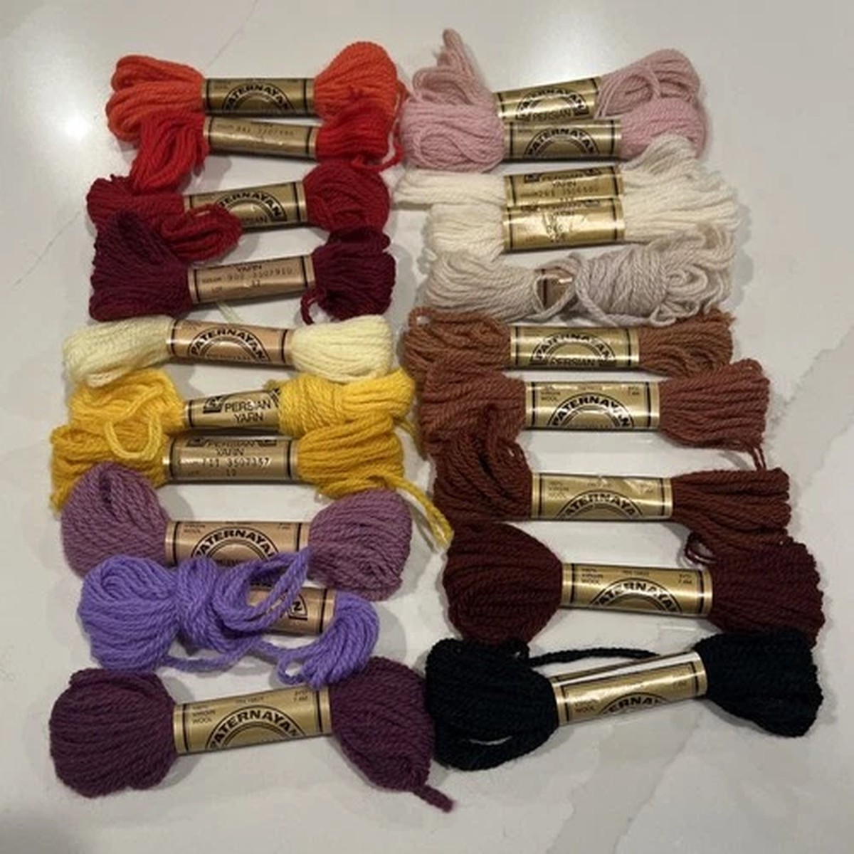paternayan-persian-wool-yarn-lot-20-variety-of-colors