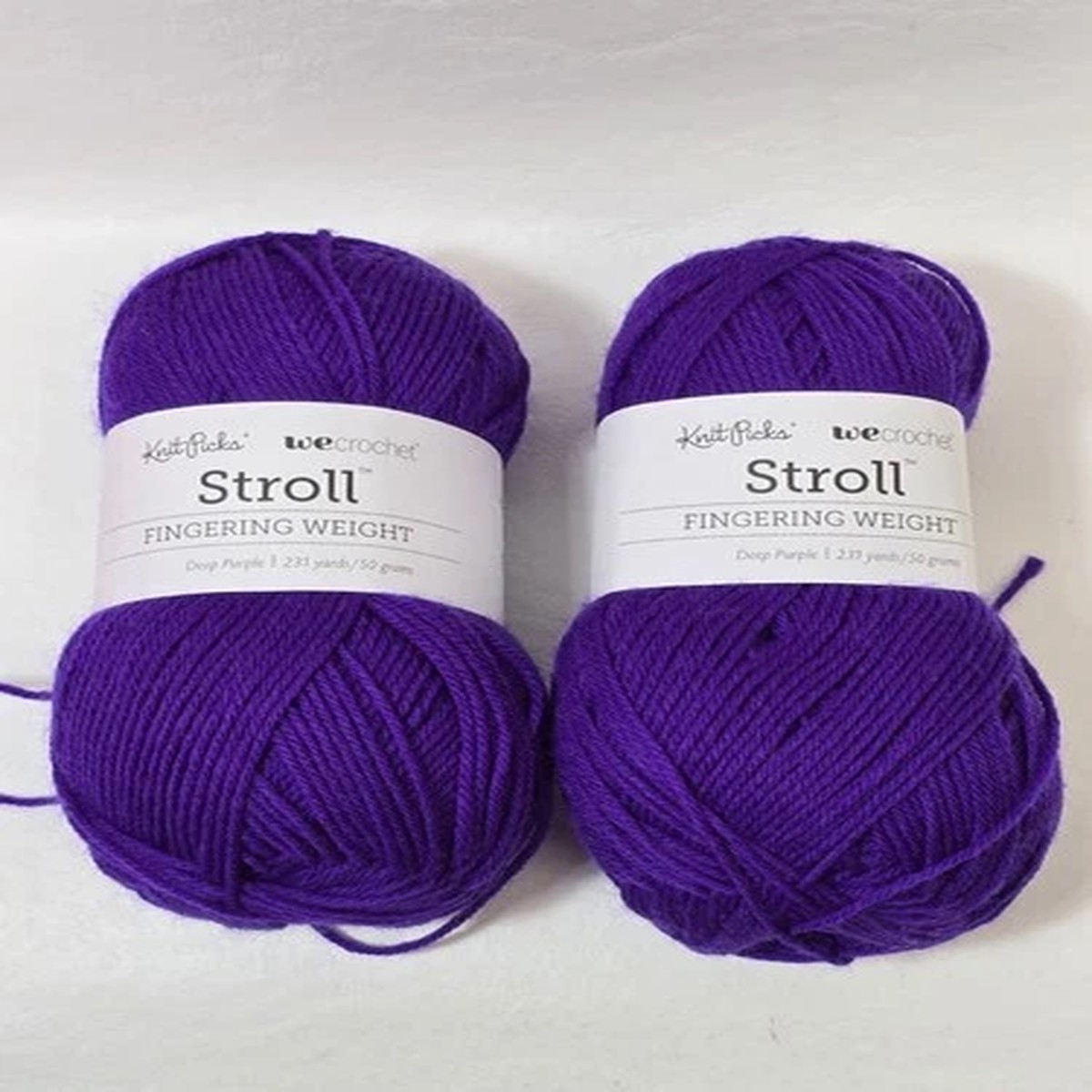 deep-purple-knit-picks-stroll-fingering-yarn-lot-of-2-merino-nylon-50g-231y