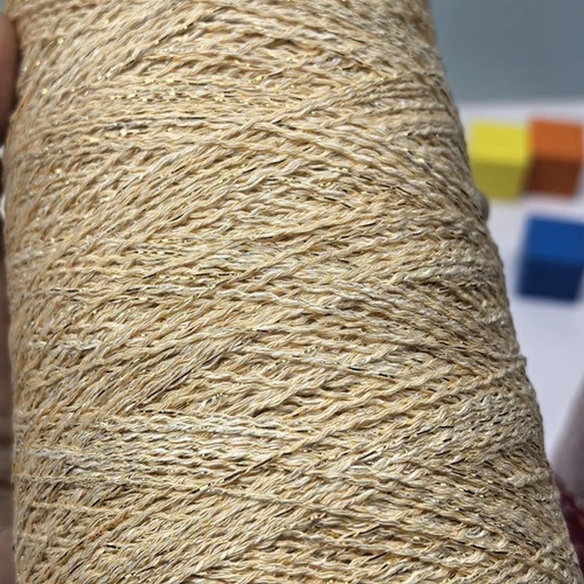 knitting-wool-italian-cone-linen-lace-yarn-87-linen-sparkle-yarn-300g