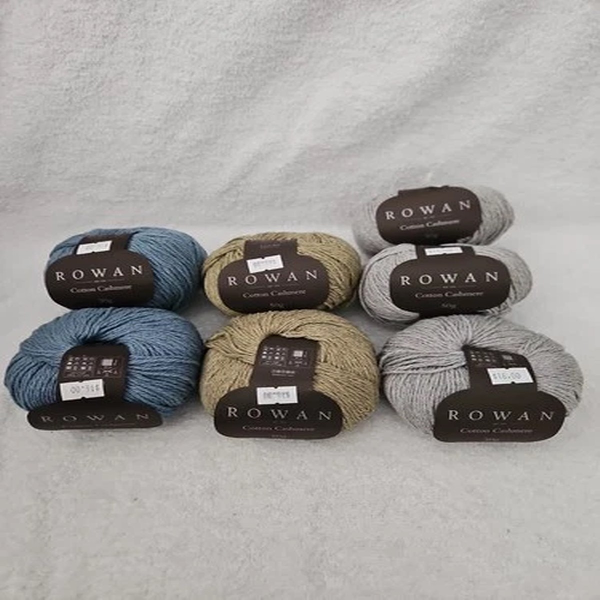 rowan-cotton-cashmere-yarn-50g-lot-of-7-gray-green-blue