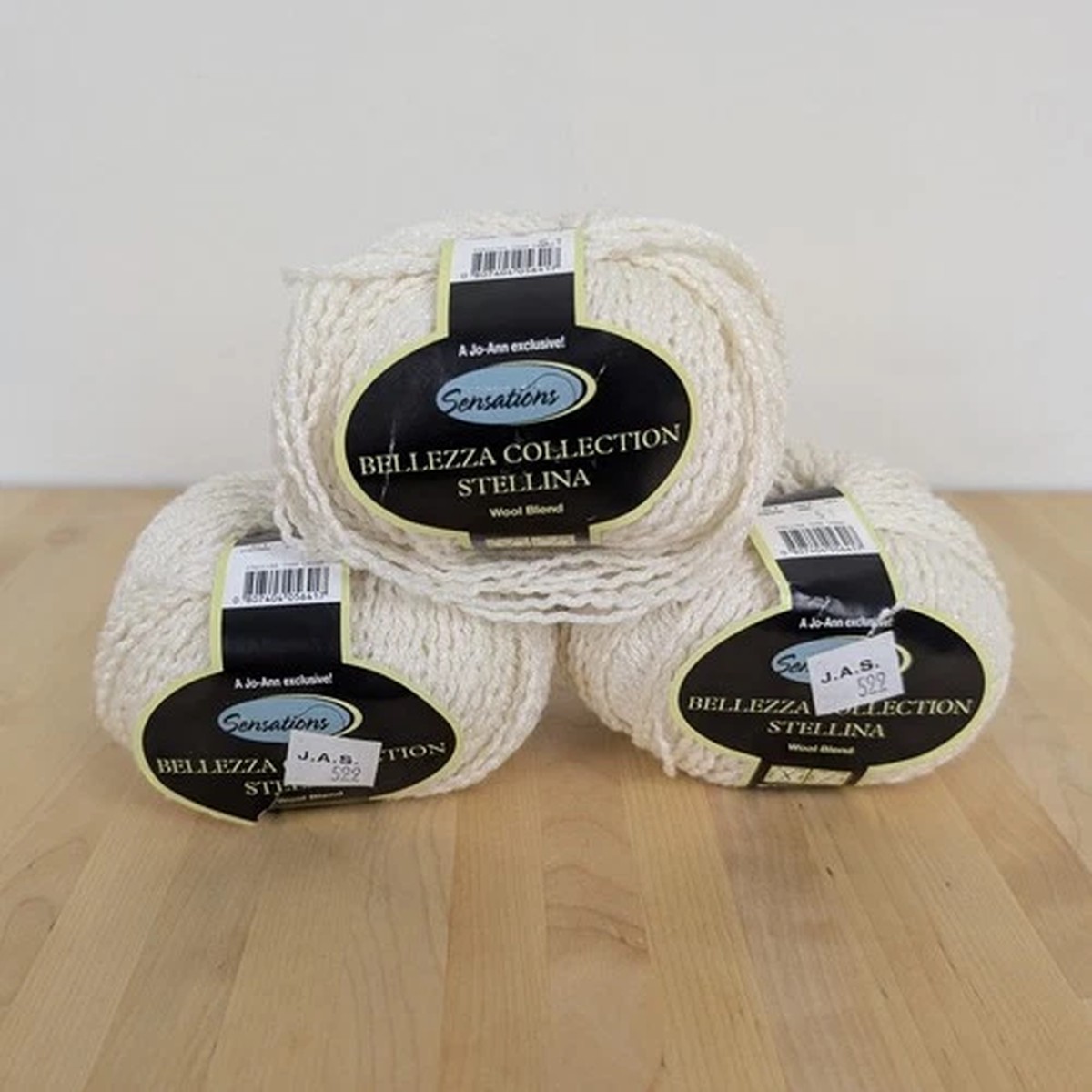3-skeins-joann-sensations-stellina-yarn-cream-wool-blend