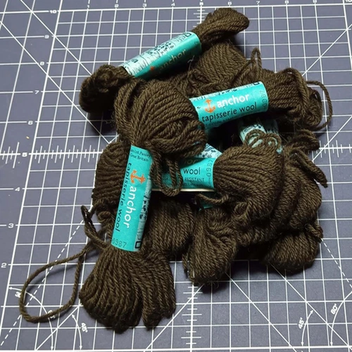 dark-olive-green-brown-tapestry-wool-mid-century-by-anchor-j-p-coats-vintage