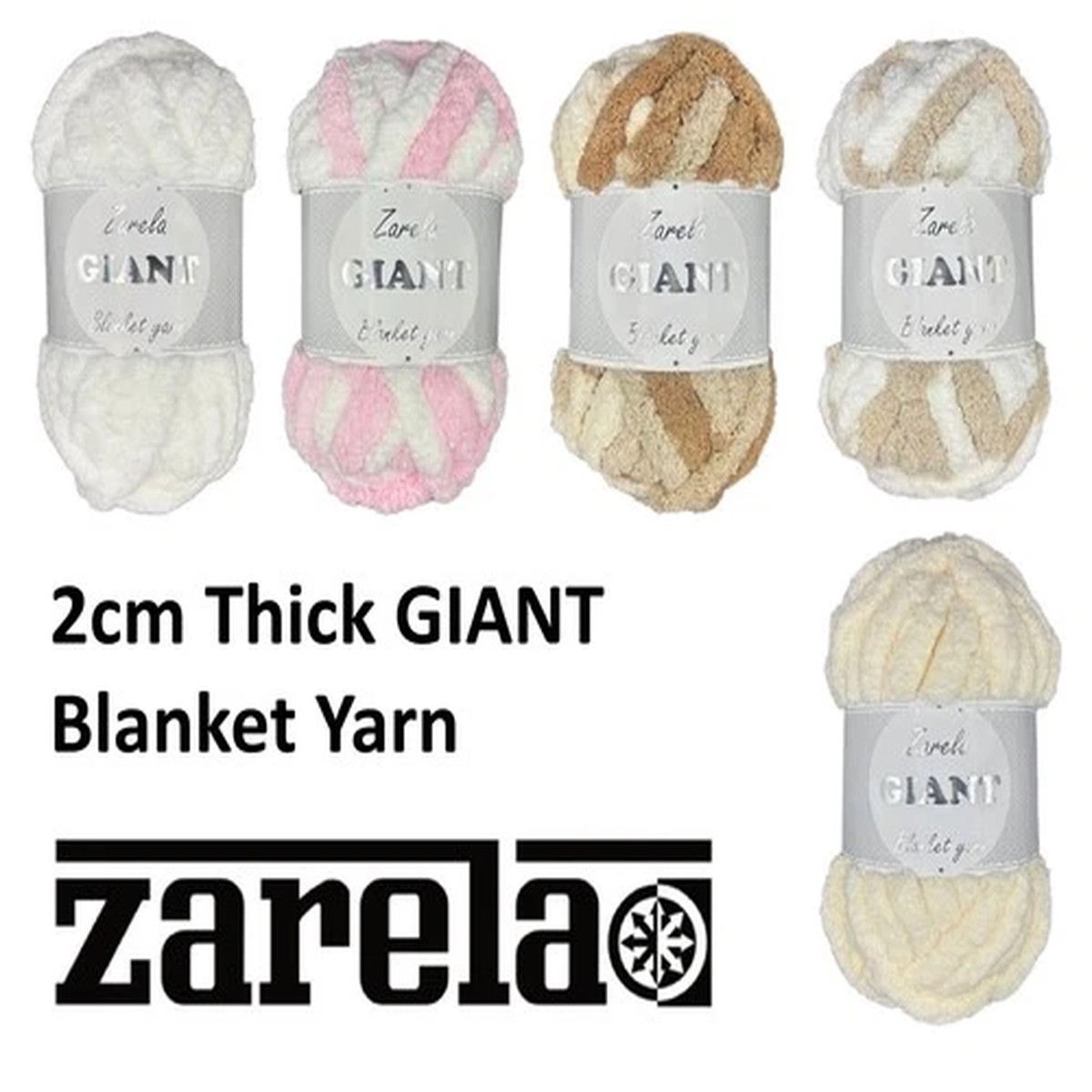zarela-giant-blanket-yarn-wool-200g-2cm-thick-various-colours