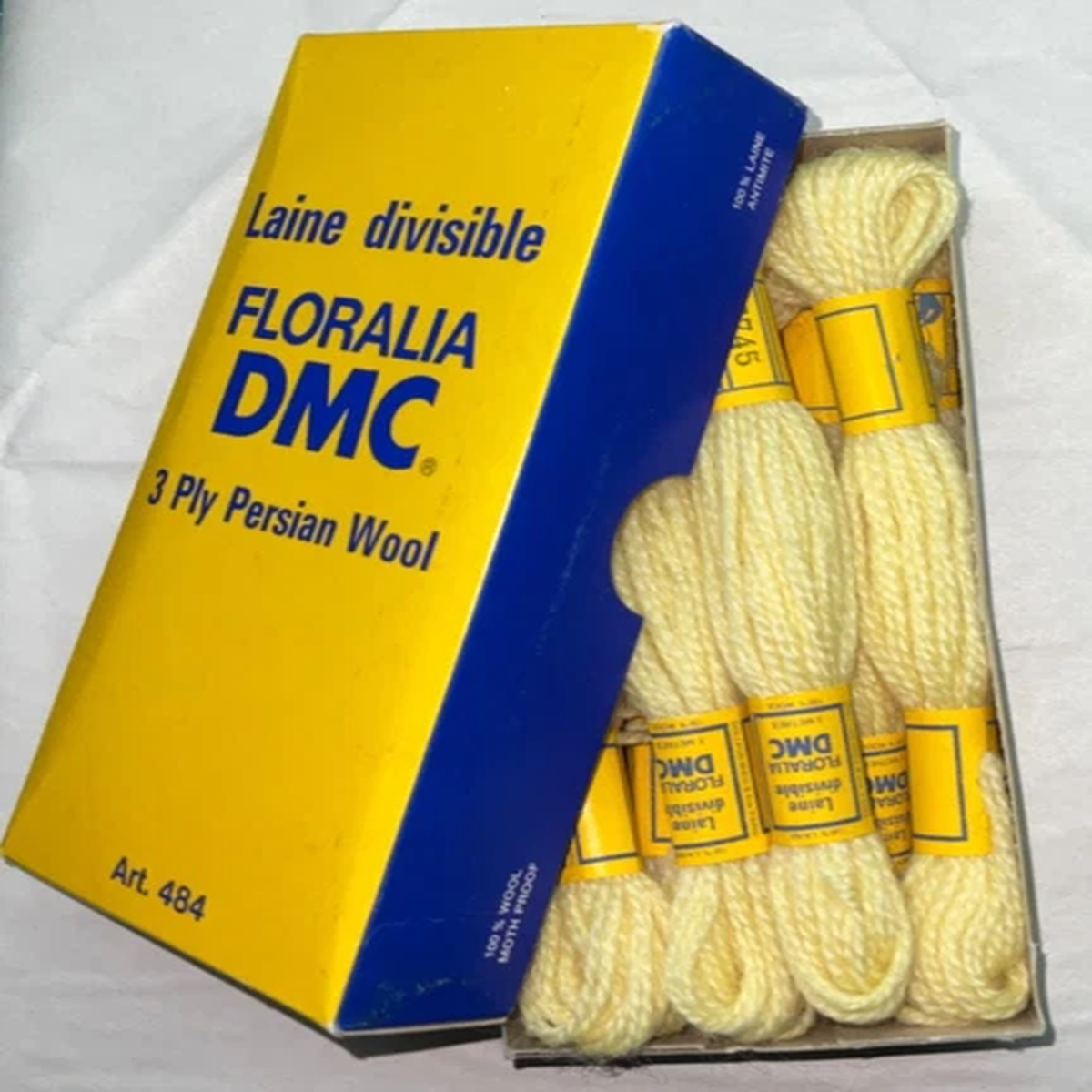 10-pc-floralia-dms-3-ply-100-persian-wool-color-7745-lt-yellow-5-metres-skein