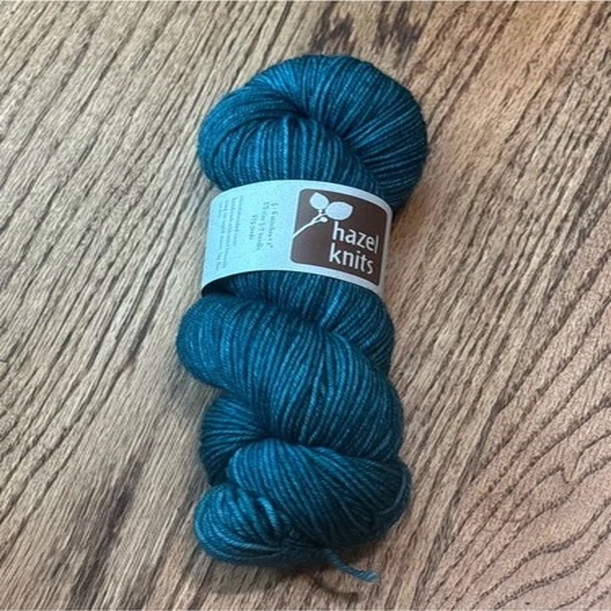 hazel-knits-hand-dyed-yarn-tonal-teal-lively-dk-weight-aquarius-wool-nylon-nwt