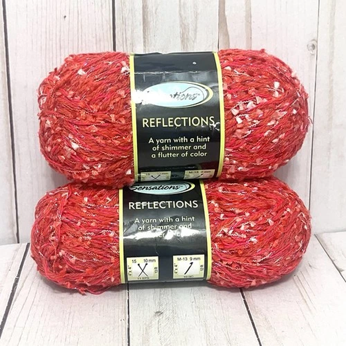 sensations-reflections-shimmer-yarn-color-20-berry-lot-of-2-skeins-new
