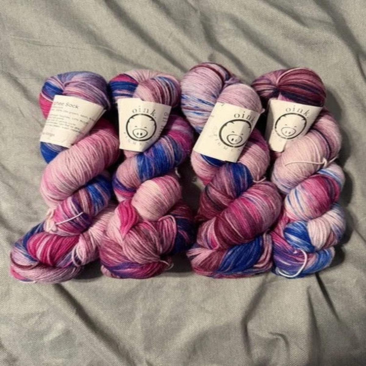oink-pigments-targhee-sock-pixie-wings-lot-of-4