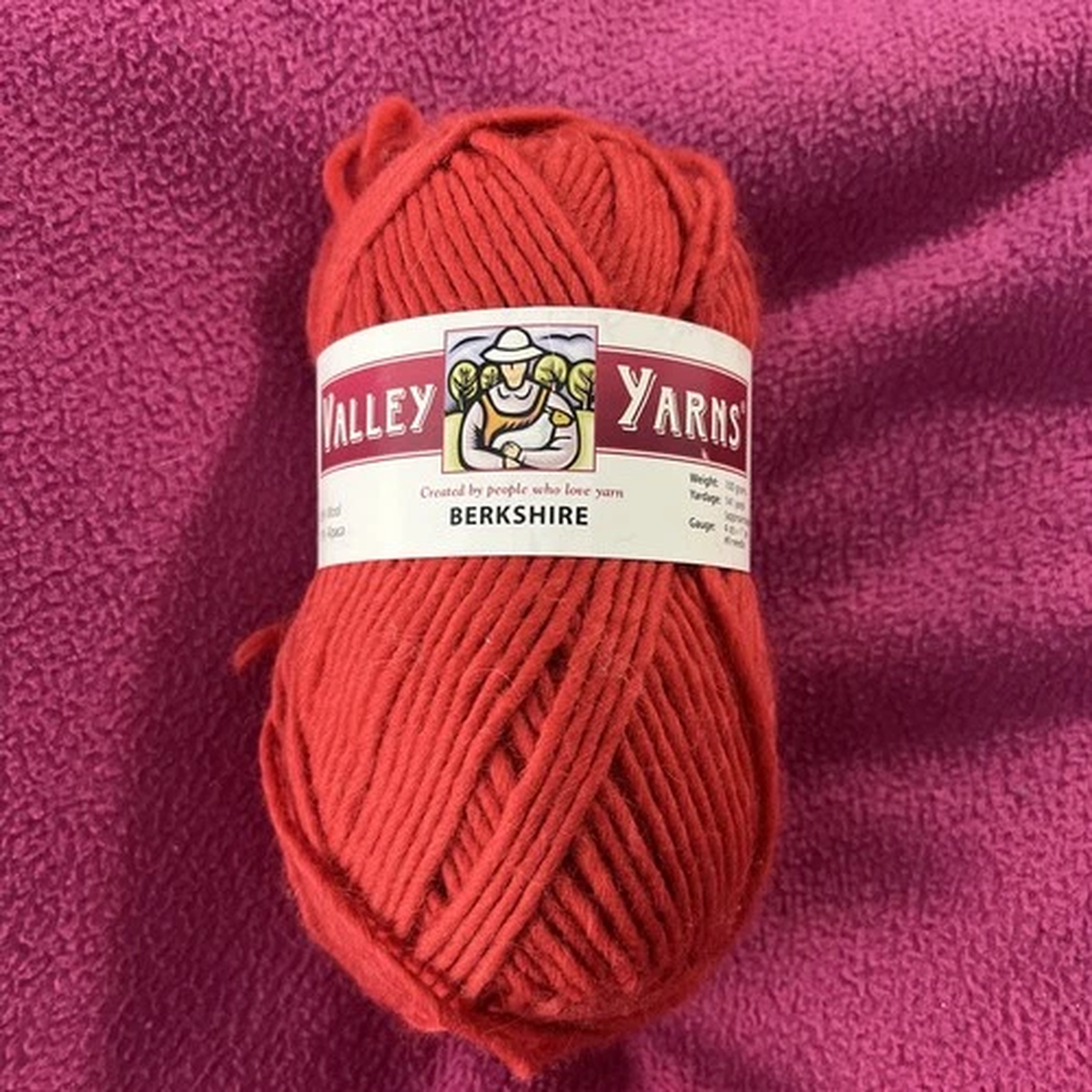 valley-yarns-berkshire-1-skein-new-worsted-wool-alpaca-red-100g-141-yards