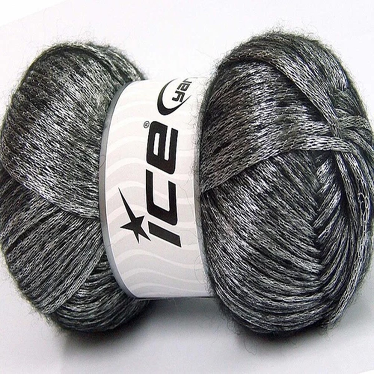 glam-universe-ice-64570-pewter-silver-on-black-100gr-250yd-shiny-fuzzy-yarn