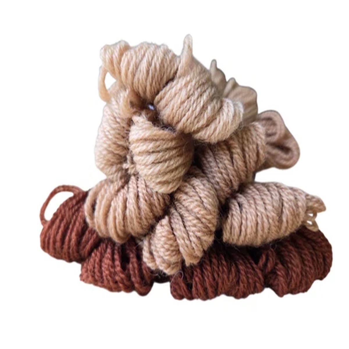 paternayan-persian-yarn-lot-of-12-skeins-fawn-brown-3-ply-wool-tapestry