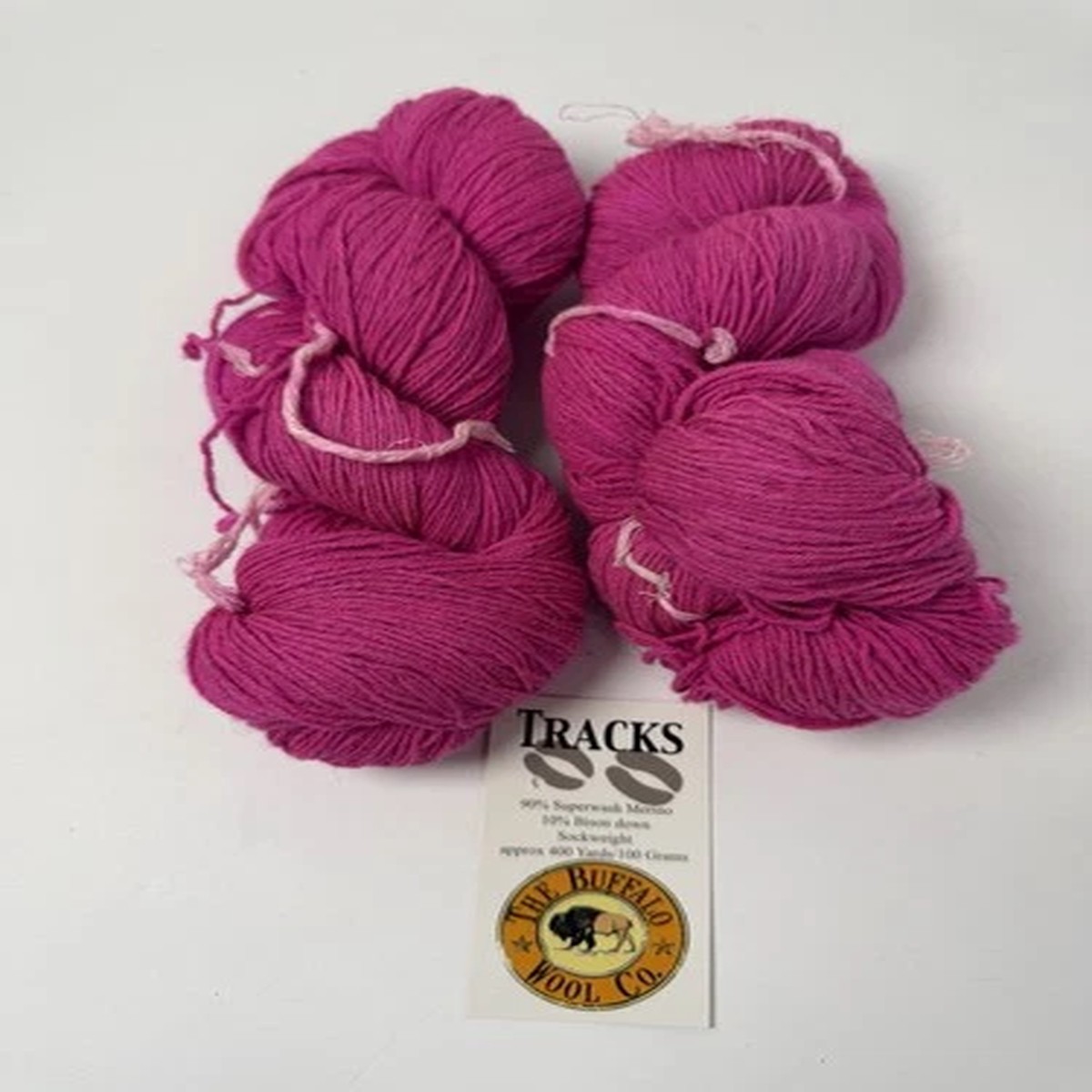 the-buffalo-wool-co-yarn-superwash-merino-bison-down-sockweight-lot-of-2-pink