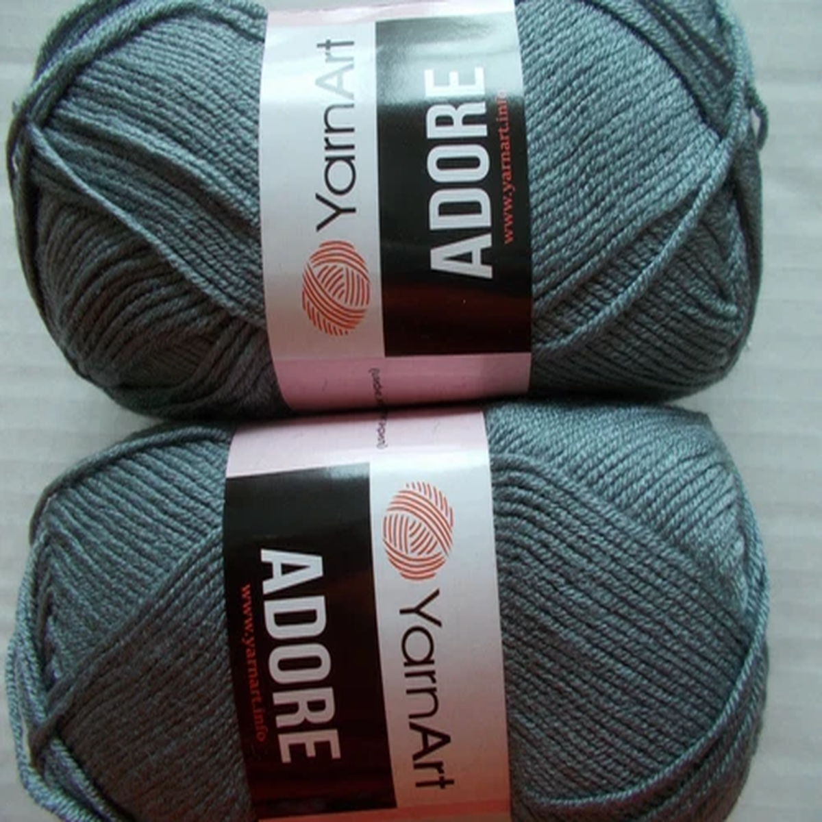 yarn-art-adore-anti-pilling-yarn-grey-lot-of-2-306-yds-each