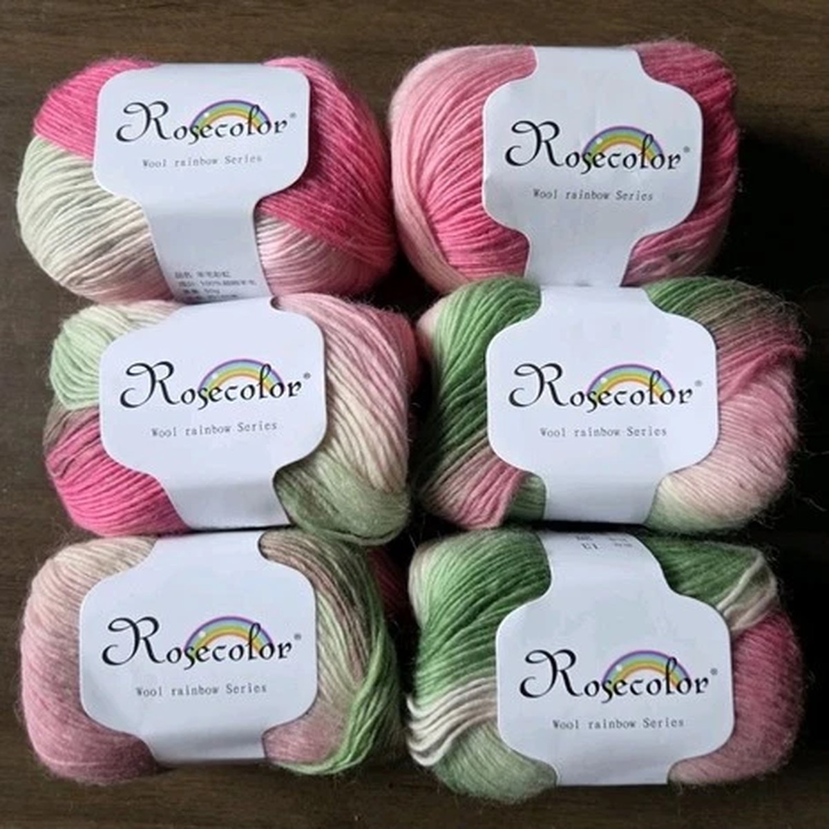 lot-of-6-rosecolor-100-superfine-merino-wool-gradient-yarn-50g-180m-color-13