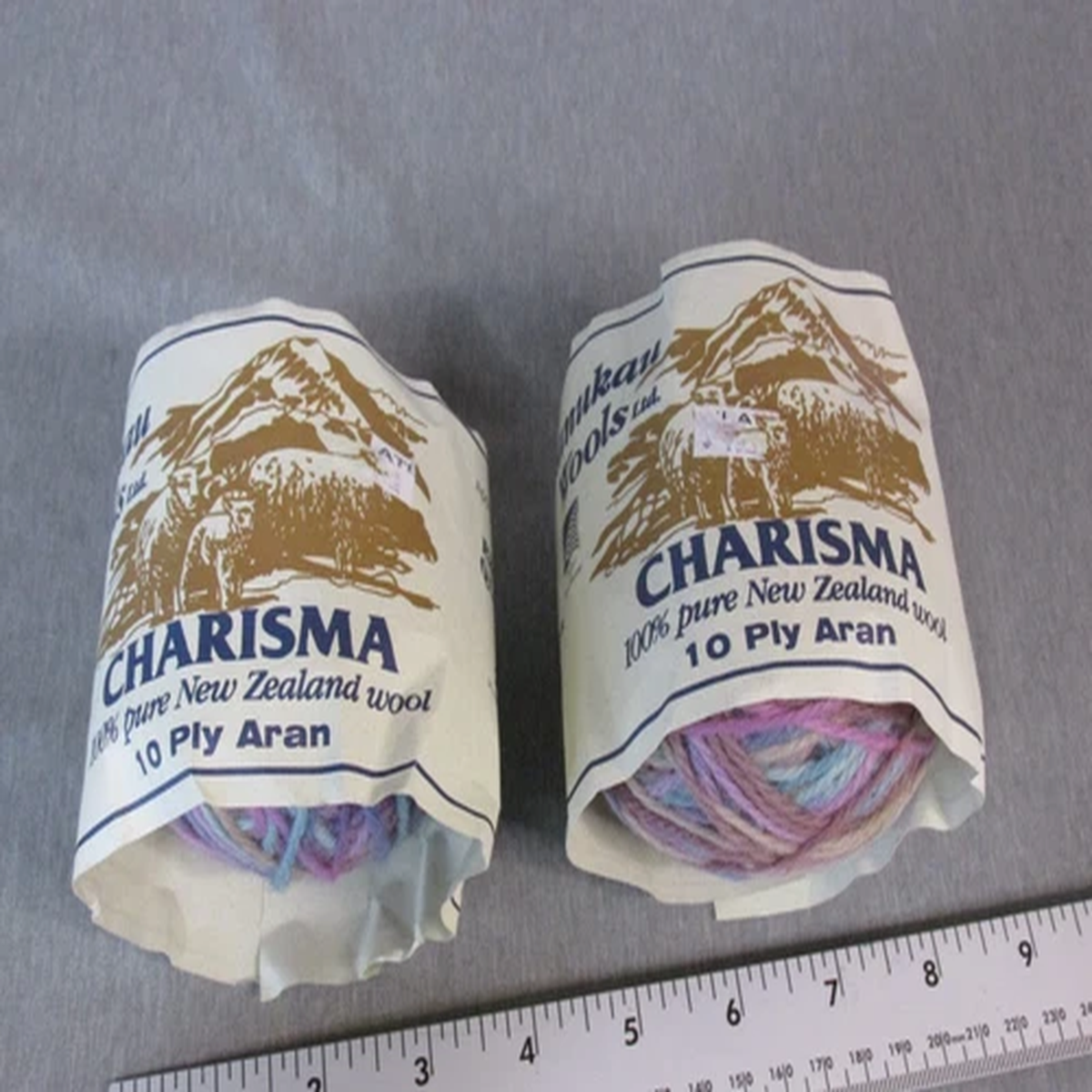 2-manukau-100-wool-charisma-multi-color-purple-yarn-balls-new