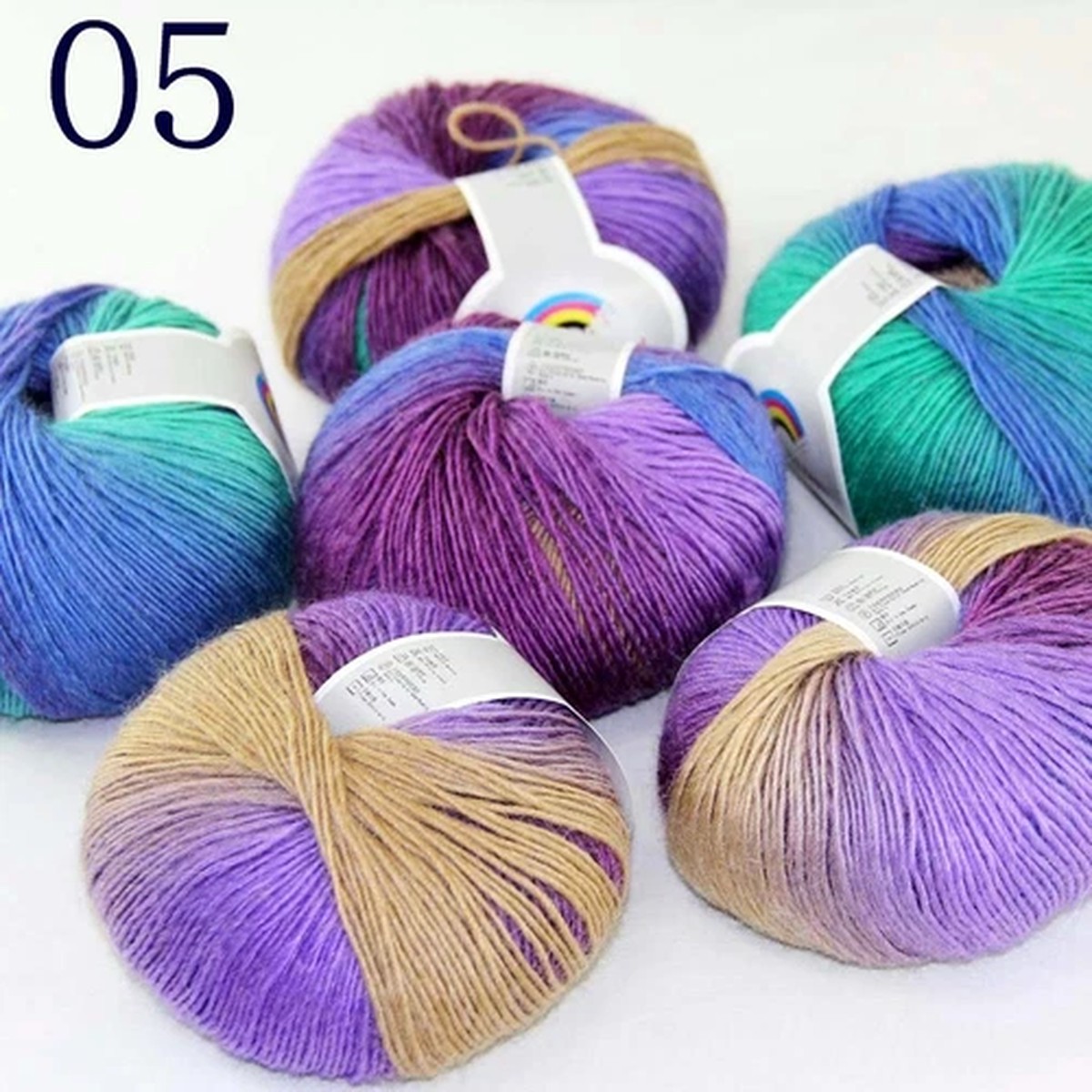 sale-6ballsx50gr-colorful-rainbow-rug-shawl-cashmere-wool-hand-crochet-yarn-05