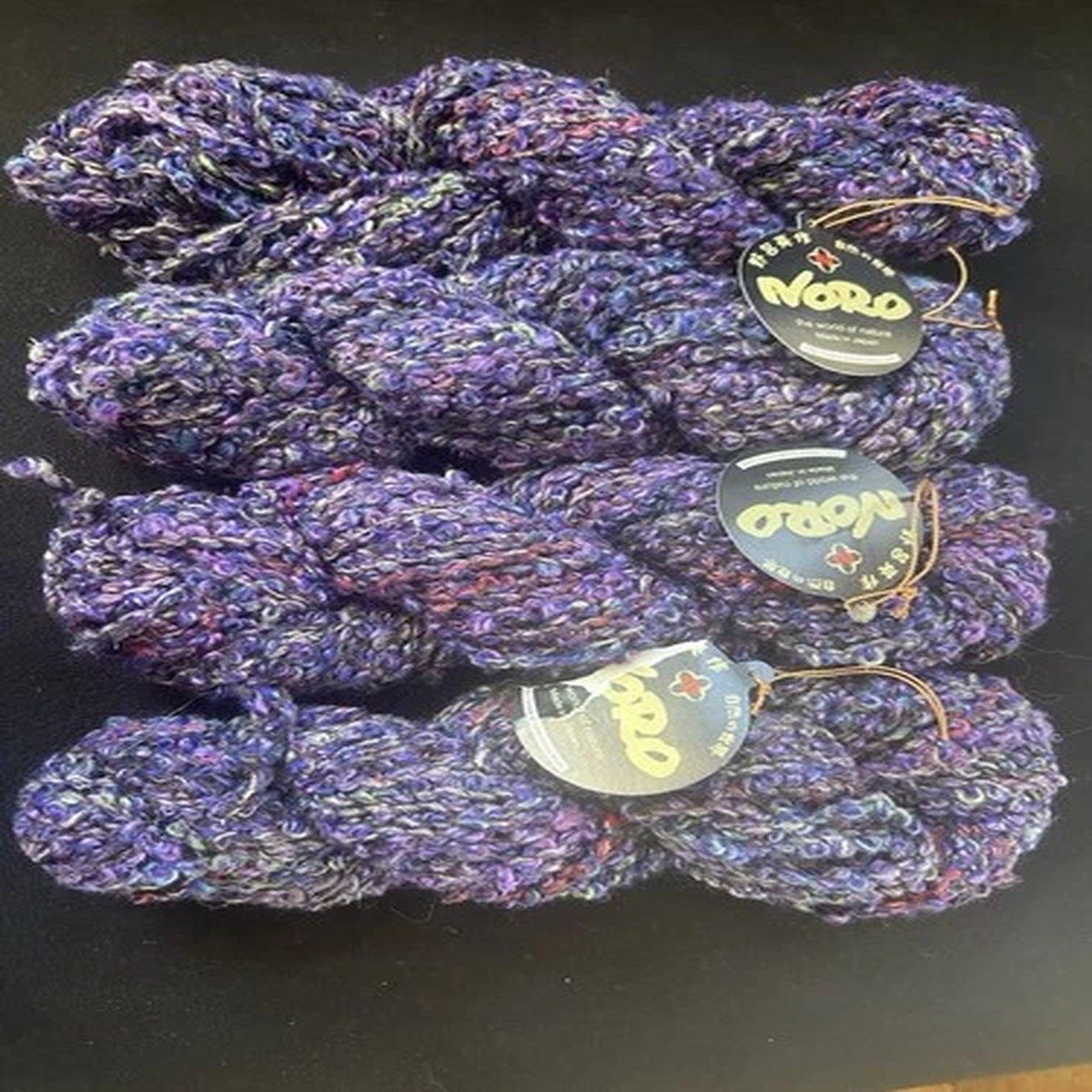 lot-of-4-hanks-luxury-boucle-kidmohair-silk-wool-noro-silk-mountain-yarn-no-10a