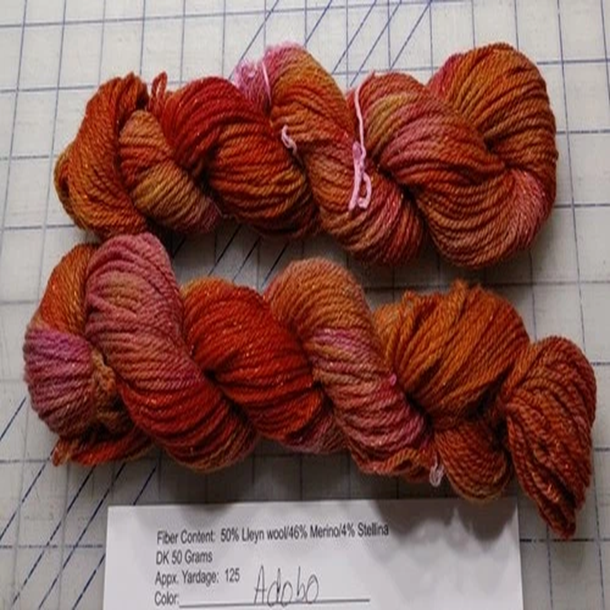 2-skeins-handpainted-100-wool-dk-yarn-merino-lleyn-stellina-knit-nwt-adobo