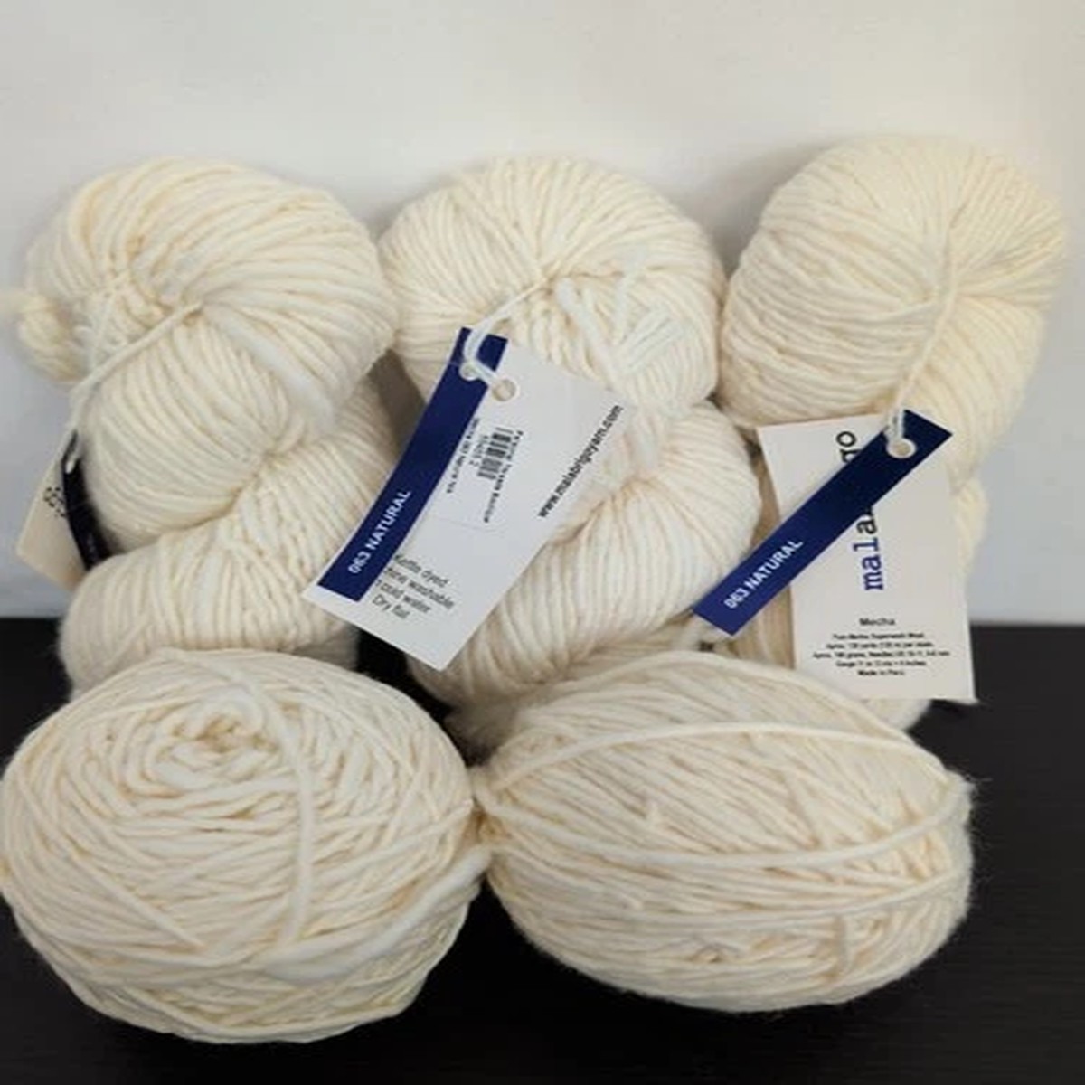 lot-of-5-malabrigo-mecha-natural-063-bulky-weight-superwash-merino-wool-yarn