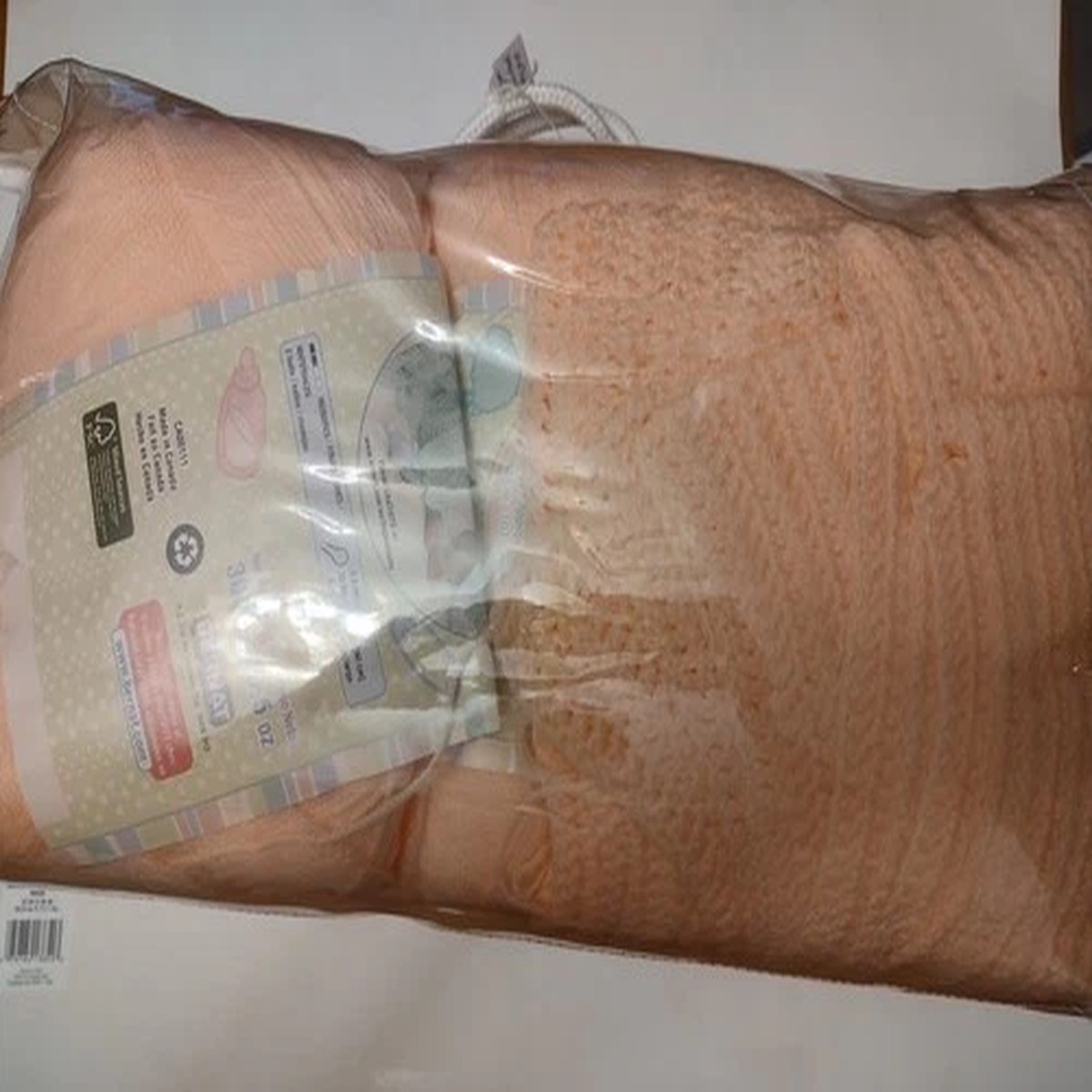 unfinished-crochet-blanket-peach-blossom-yarn-5-full-skeins-and-one-partial